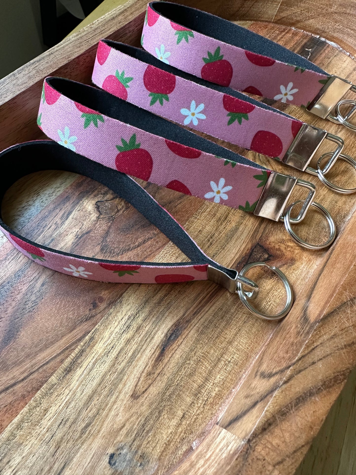 Handmade Neoprene Wristlet Key Fob – Stylish, Durable & Functional Keychain Accessory