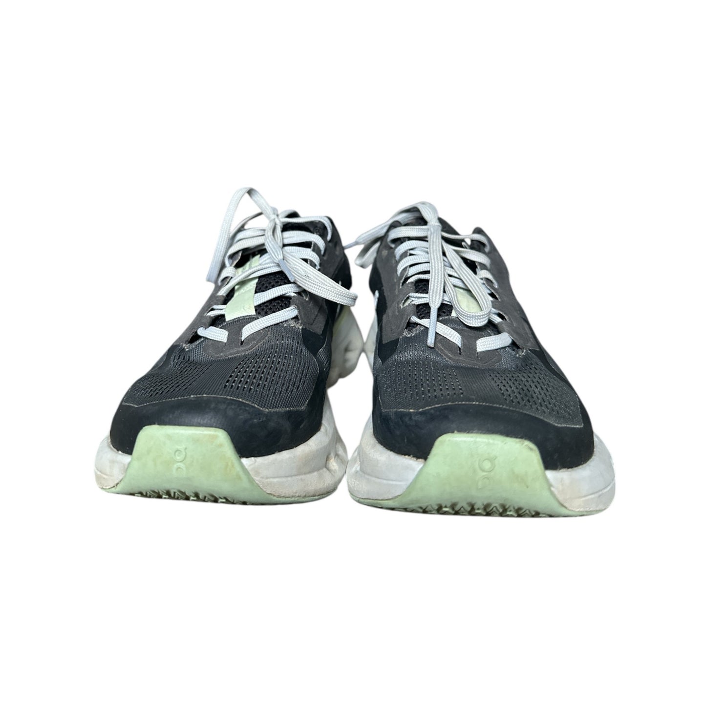 Women's OnCloud 2 Running Lace Up Sneakers Shadow/Lima Grey/Green Size 7.5