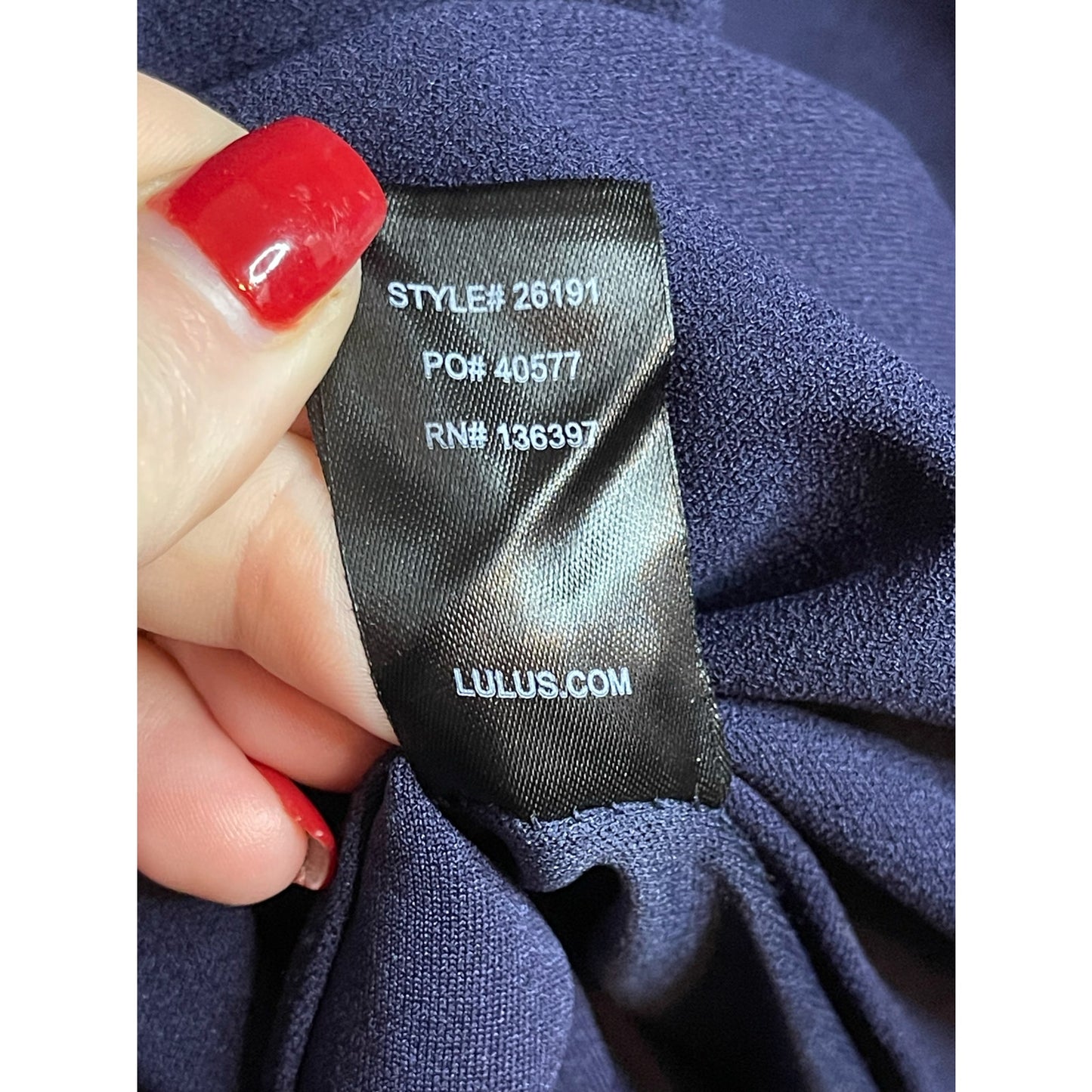Lulu's Mila Navy Blue Ruffled Off Shoulder Maxi Formal Dress Size M