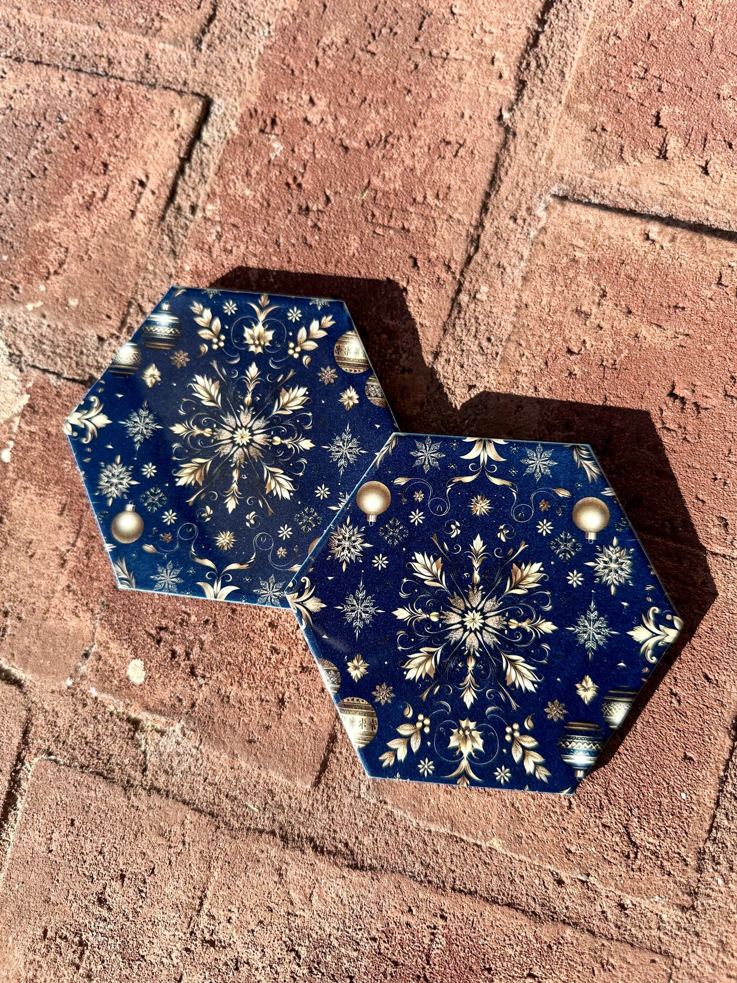 Handmade Decorative House Coasters | UV DTF & Sublimated Designs | One-of-a-Kind Home Decor