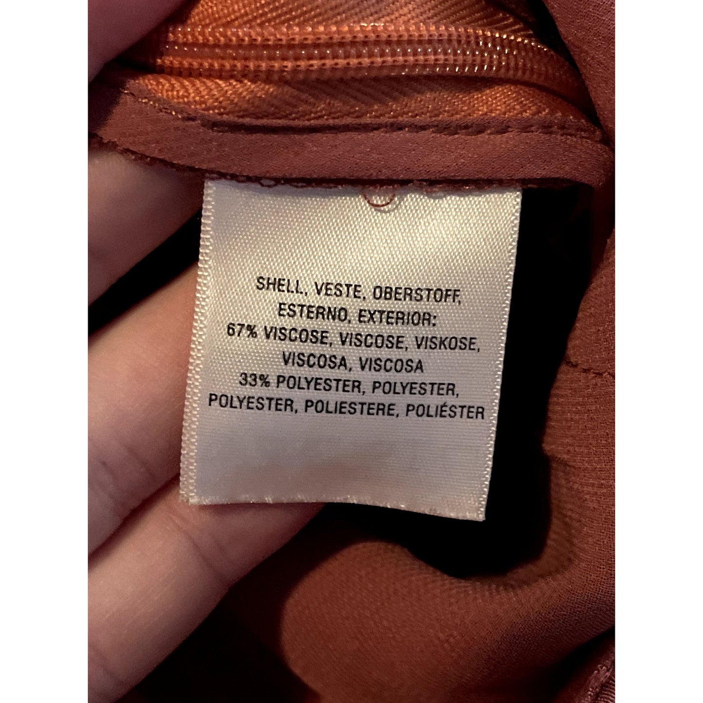 ETT:TWA By Anthropologie Tie Waist Rose Terrcotta Cropped Pull On Pants Size 4