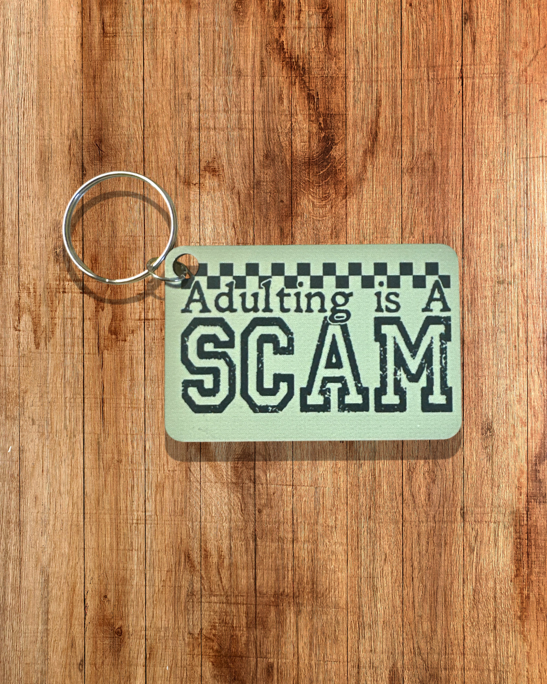 Double-Sided Hardboard Keychain | Sublimated Rectangular Keychain | Handmade Bag Charm
