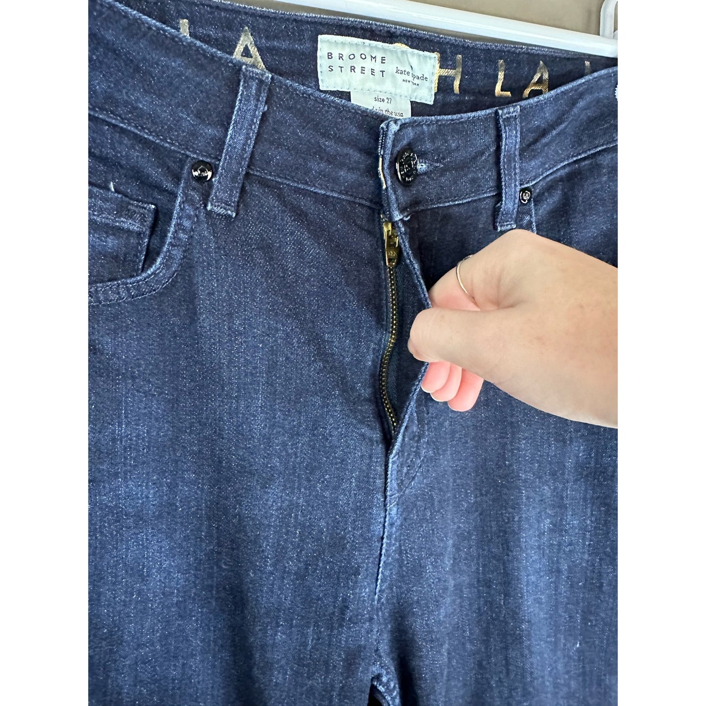 Kate Spade Broome Street Dark Wash Skinny Blue Jeans Size 27