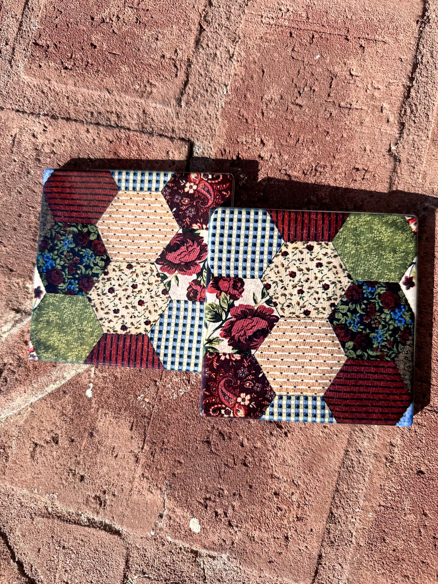 Handmade Decorative House Coasters | UV DTF & Sublimated Designs | One-of-a-Kind Home Decor