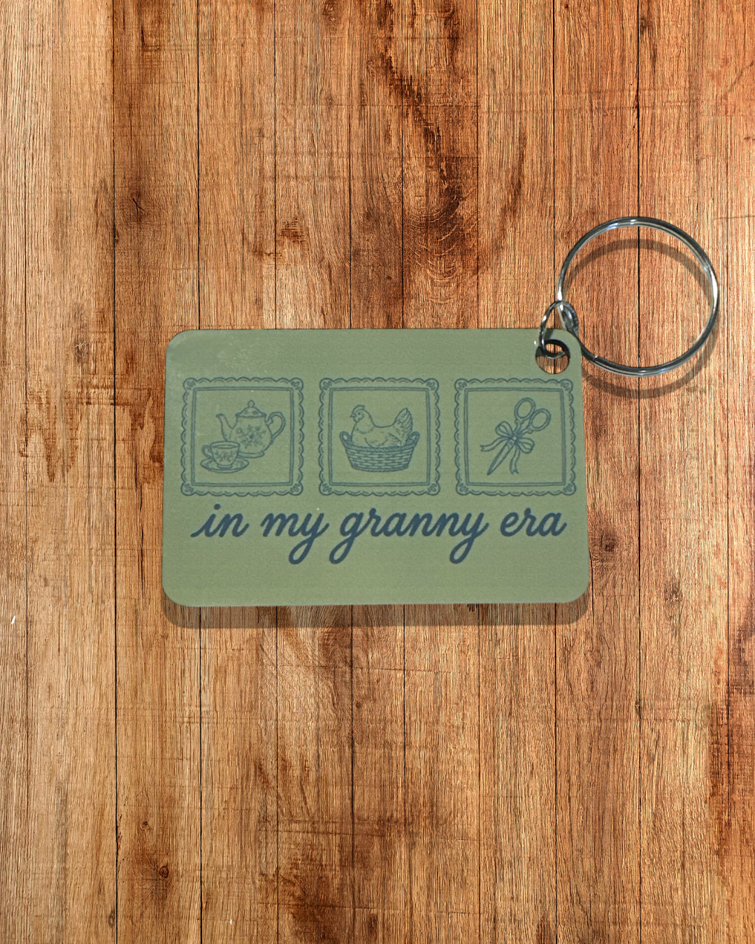 Double-Sided Hardboard Keychain | Sublimated Rectangular Keychain | Handmade Bag Charm