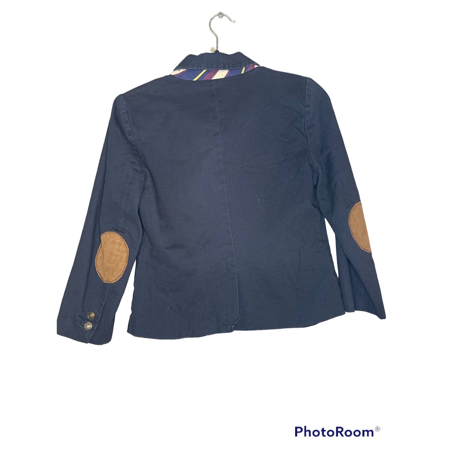 BDG Urban Outfitters Navy Blue Long Sleeve Elbow Patches Blazer Size Medium