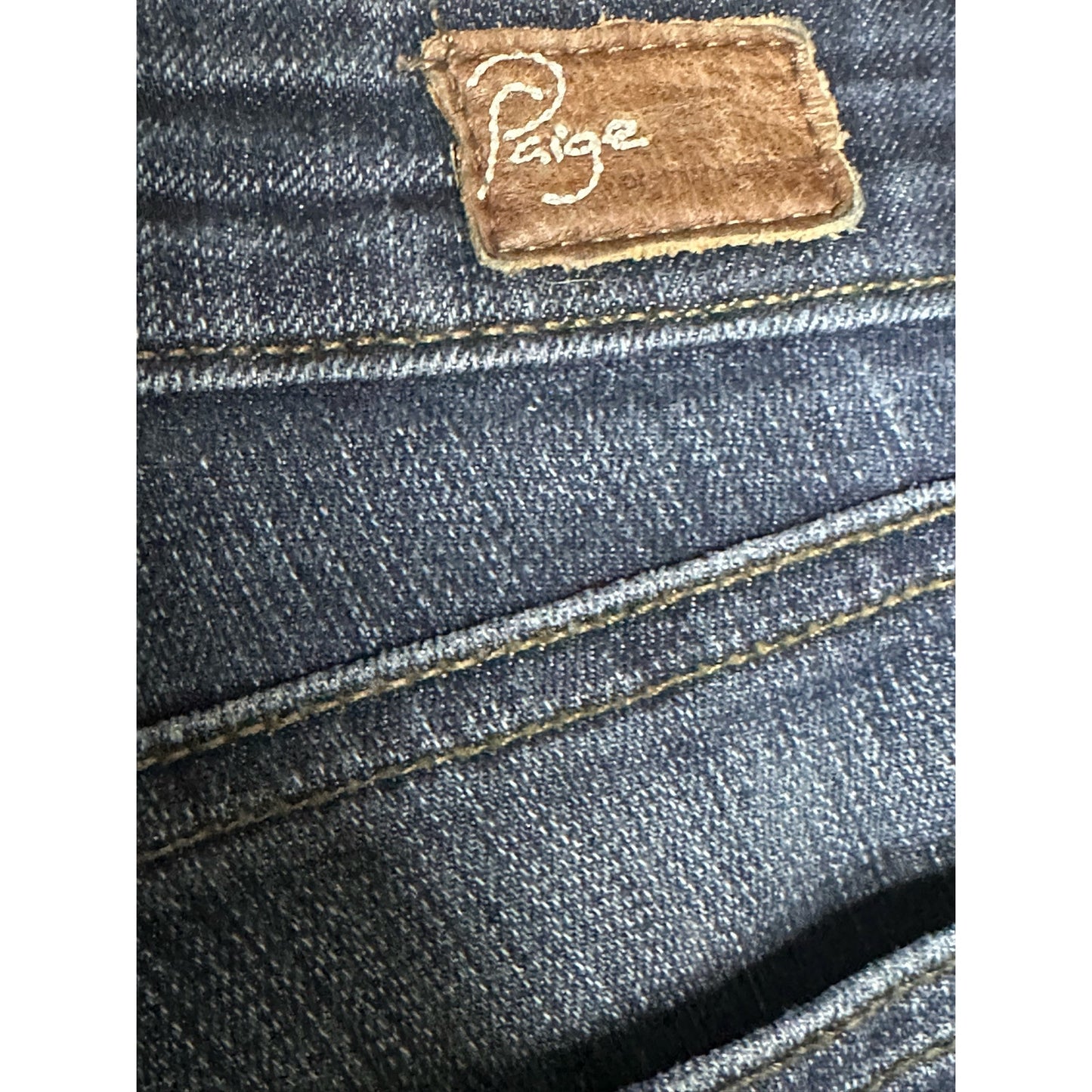 Paige Peg Skinny Medium Wash Blue Jeans Denim Size 25