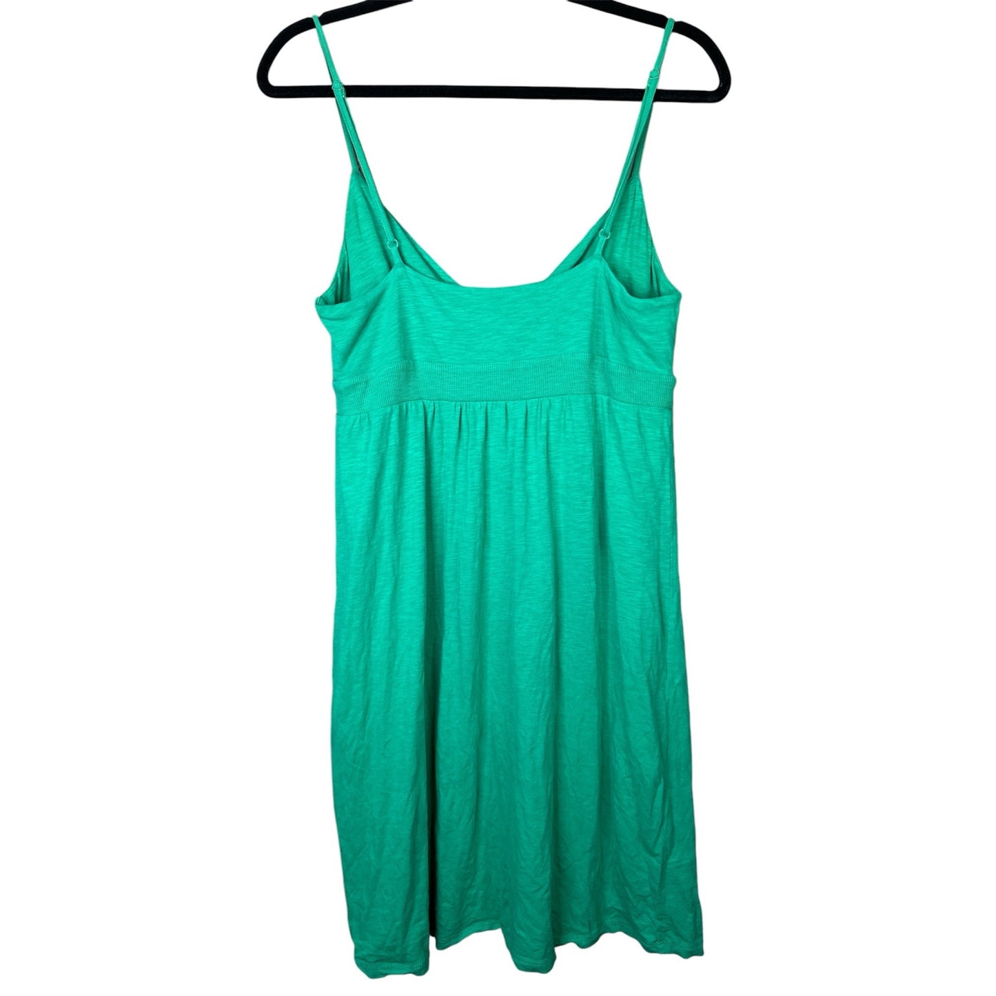 Boden Spring Summer Sleeveless V Neck Green Blue Teal Mini Sundress Size 6R