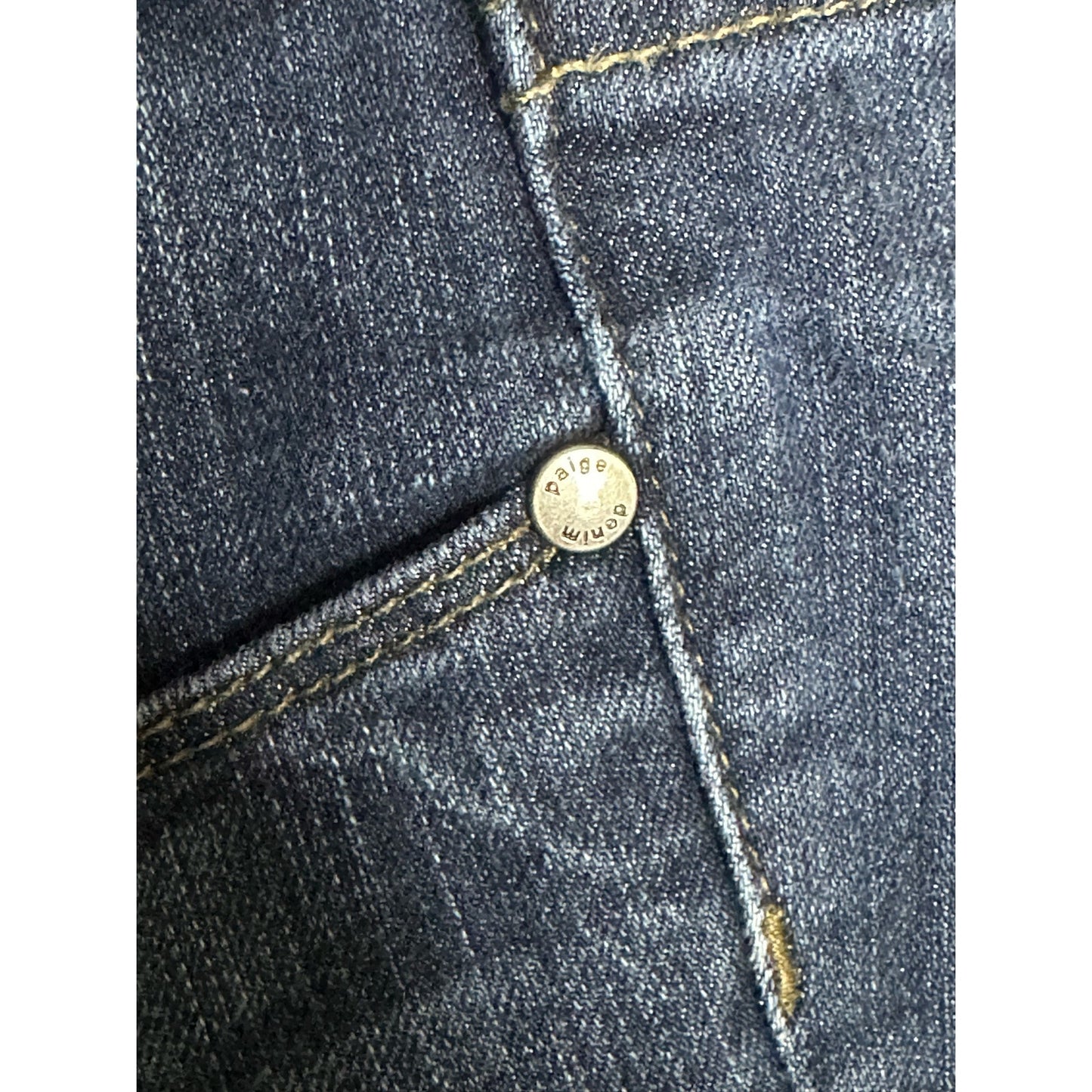 Paige Peg Skinny Medium Wash Blue Jeans Denim Size 25