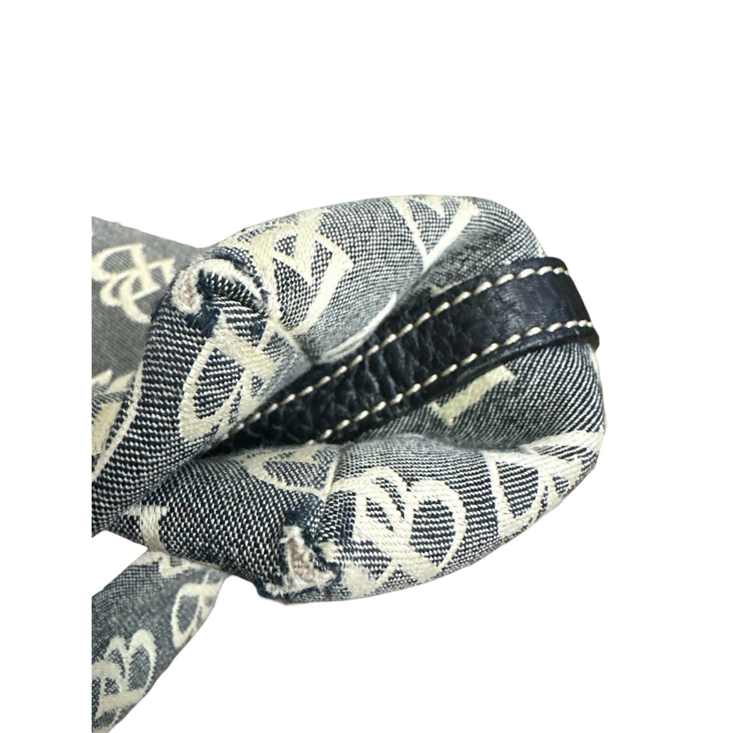 Dooney & Burke Signature Monogrammed Pattern Canvas Hobo Shoulder Strap Purse