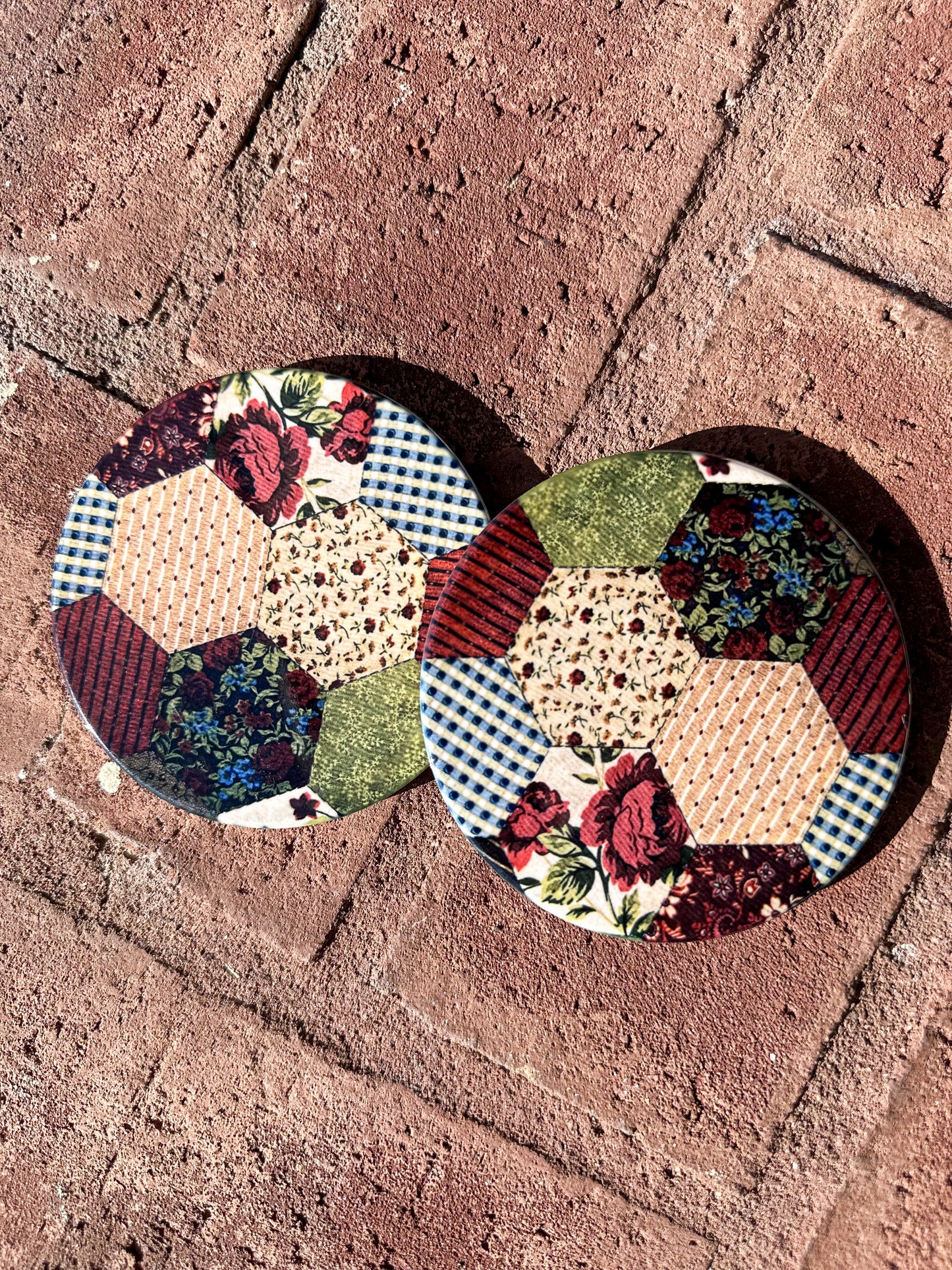 Handmade Decorative House Coasters | UV DTF & Sublimated Designs | One-of-a-Kind Home Decor