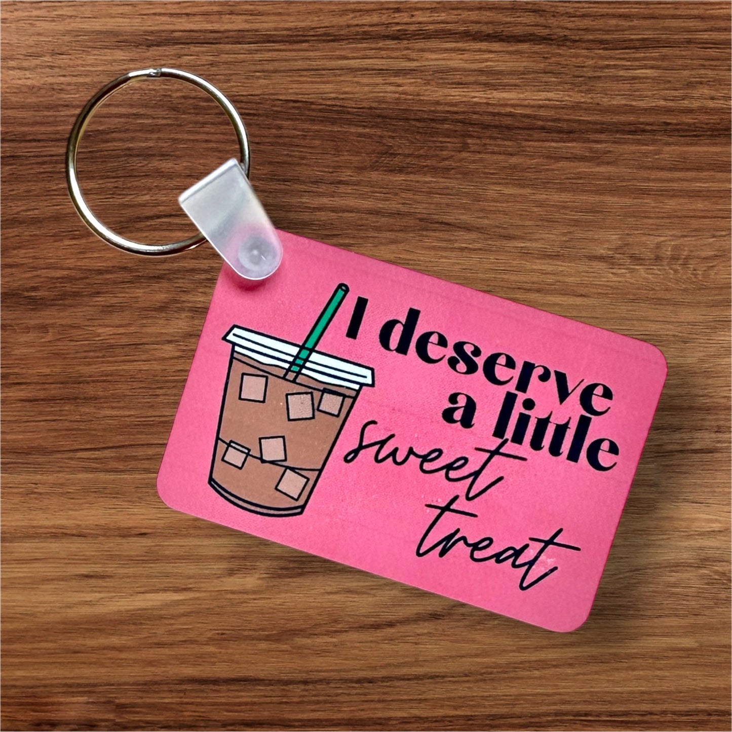 Double-Sided Hardboard Keychain | Sublimated Rectangular Keychain | Handmade Bag Charm