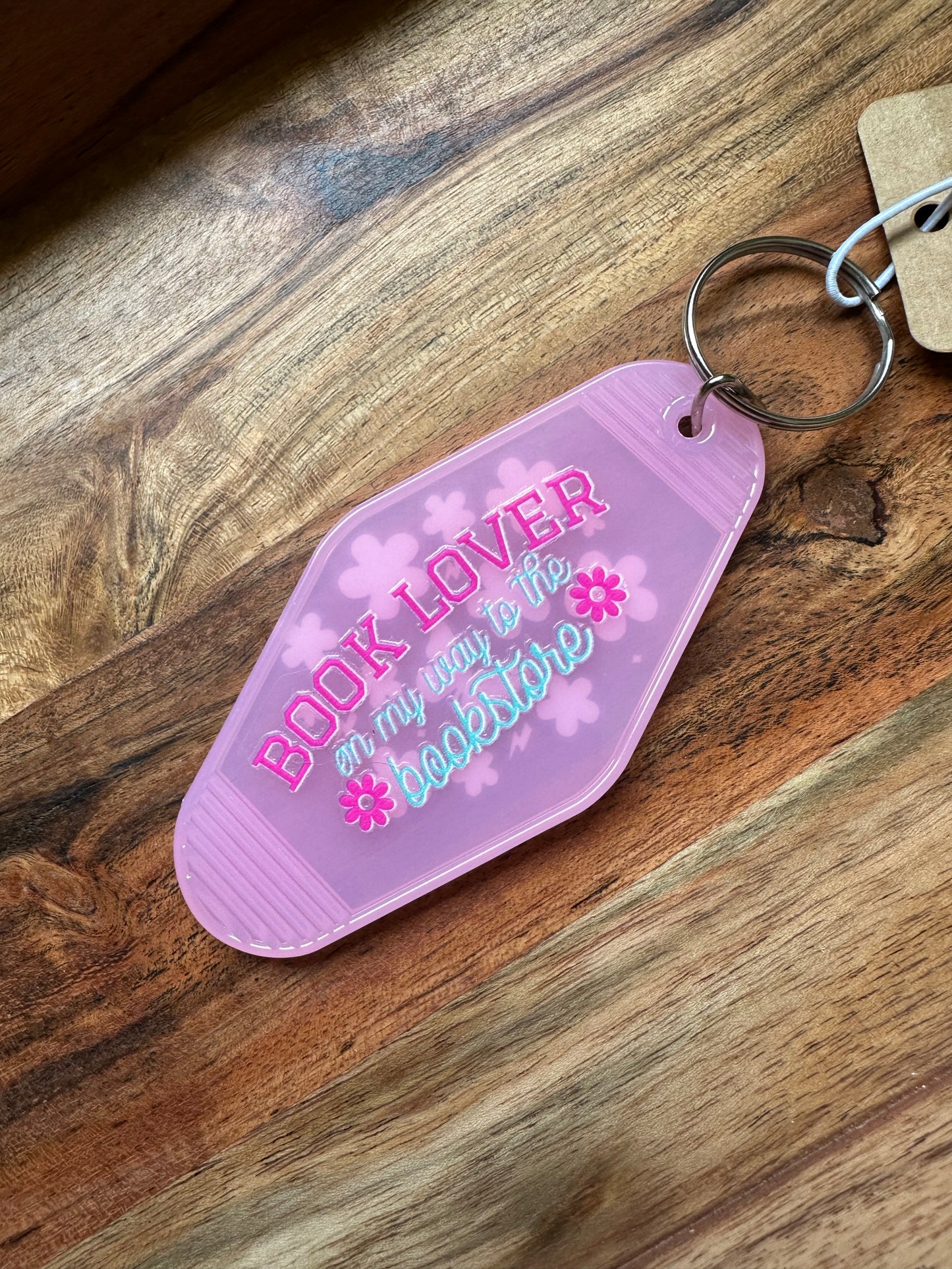 Motel Keychains- 'Key to My Shelf' Book Related Keychains