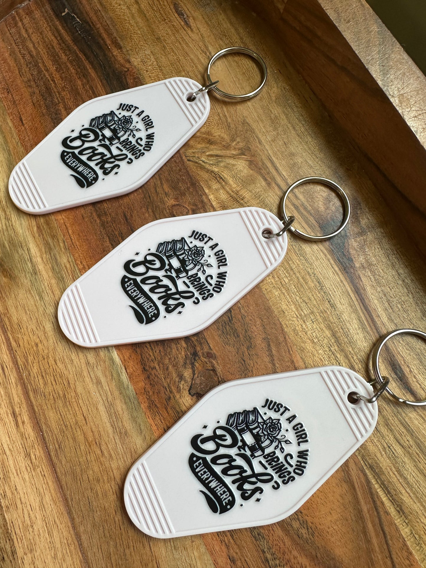 Motel Keychains- 'Key to My Shelf' Book Related Keychains