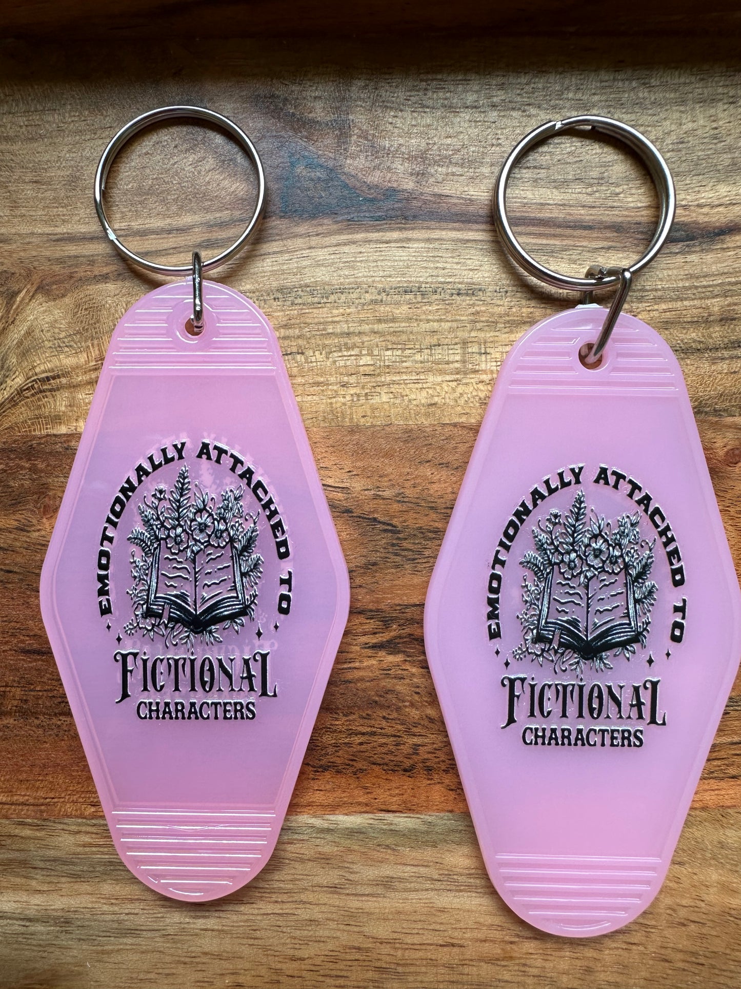 Motel Keychains- 'Key to My Shelf' Book Related Keychains