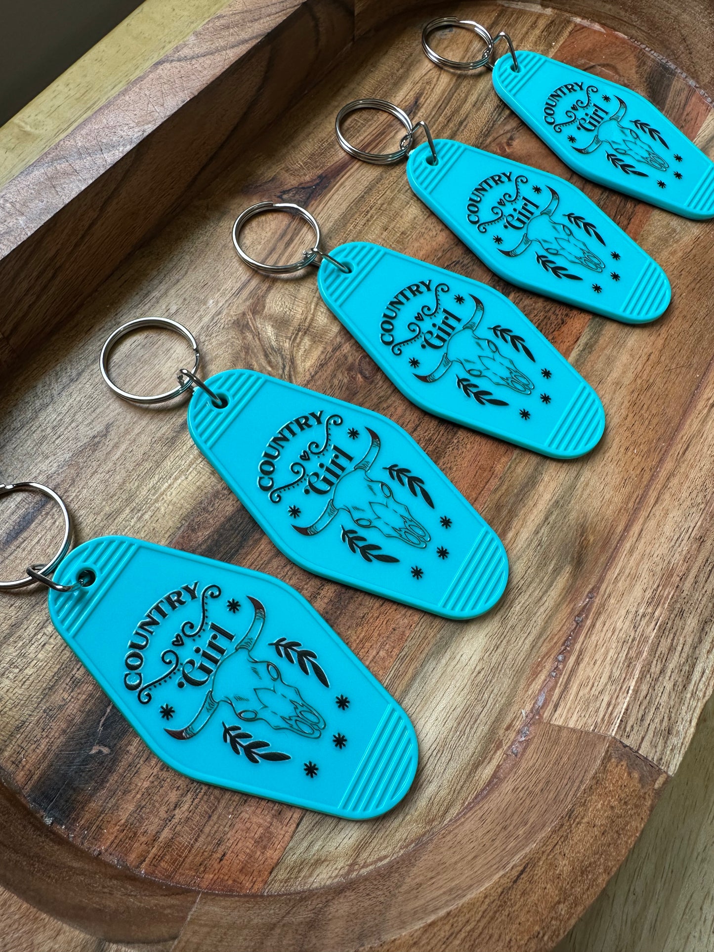 Motel Keychains -'Desert Motel Collection' Southwestern Cowboy Keychain