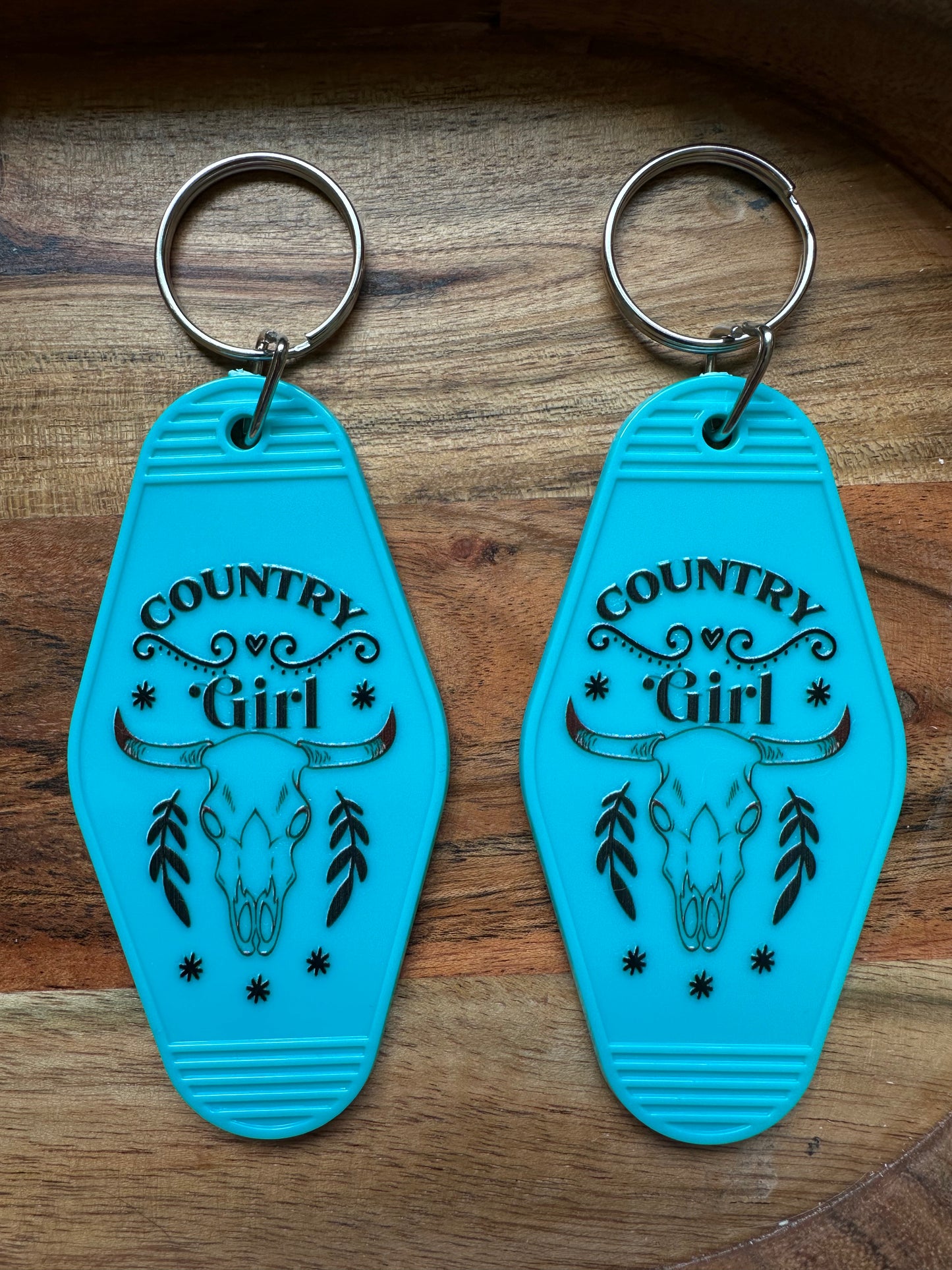 Motel Keychains -'Desert Motel Collection' Southwestern Cowboy Keychain