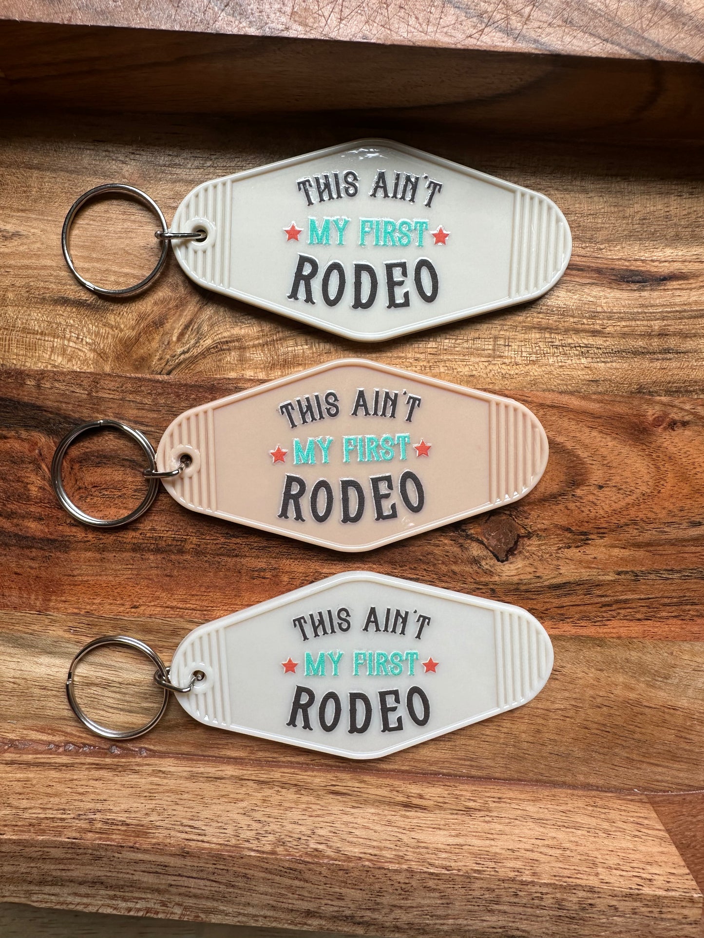 Motel Keychains -'Desert Motel Collection' Southwestern Cowboy Keychain