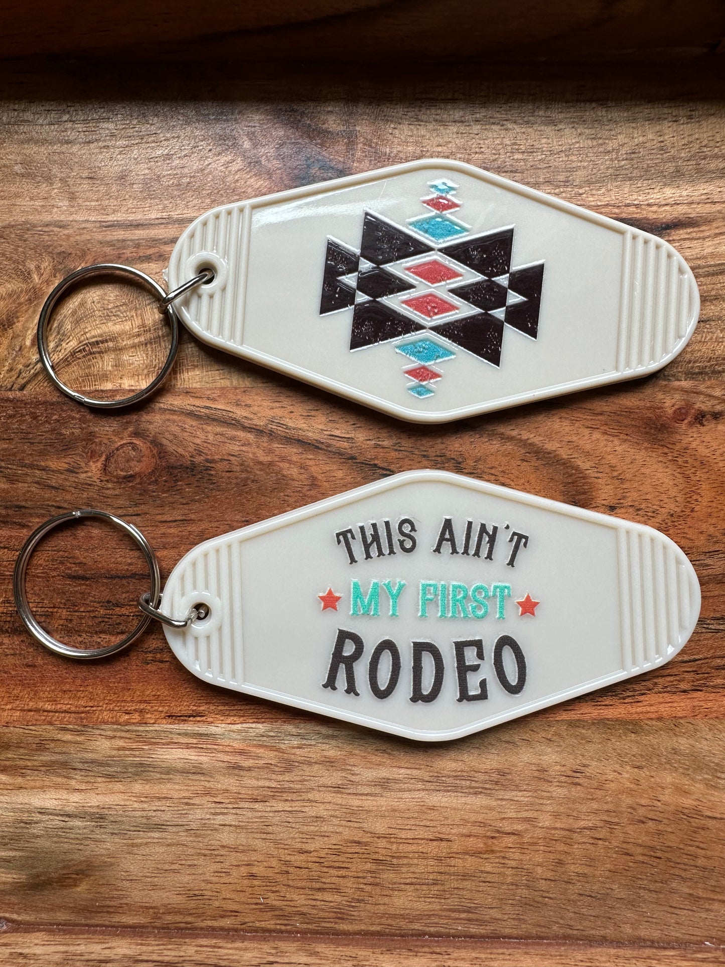 Motel Keychains -'Desert Motel Collection' Southwestern Cowboy Keychain