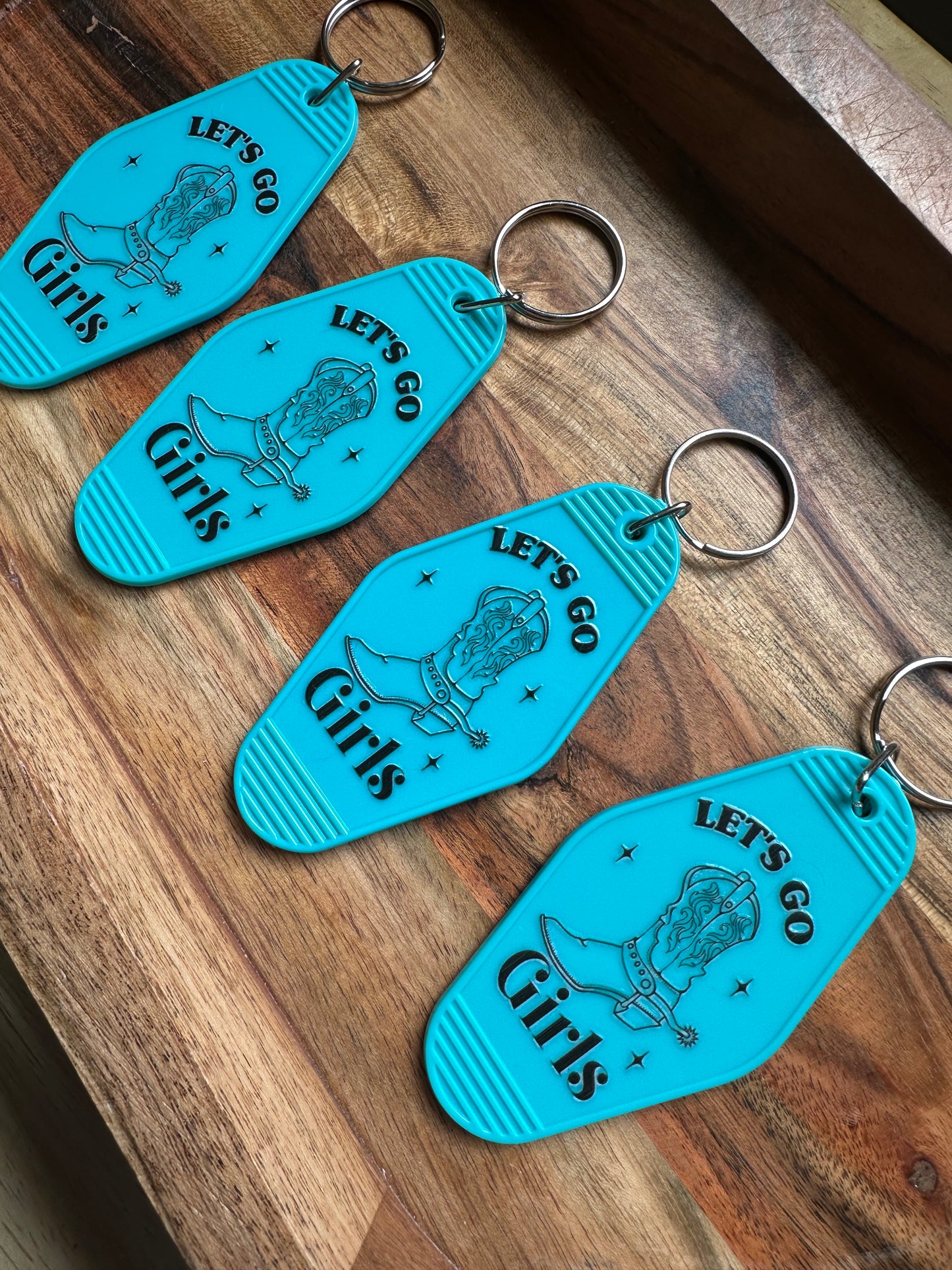 Motel Keychains -'Desert Motel Collection' Southwestern Cowboy Keychain