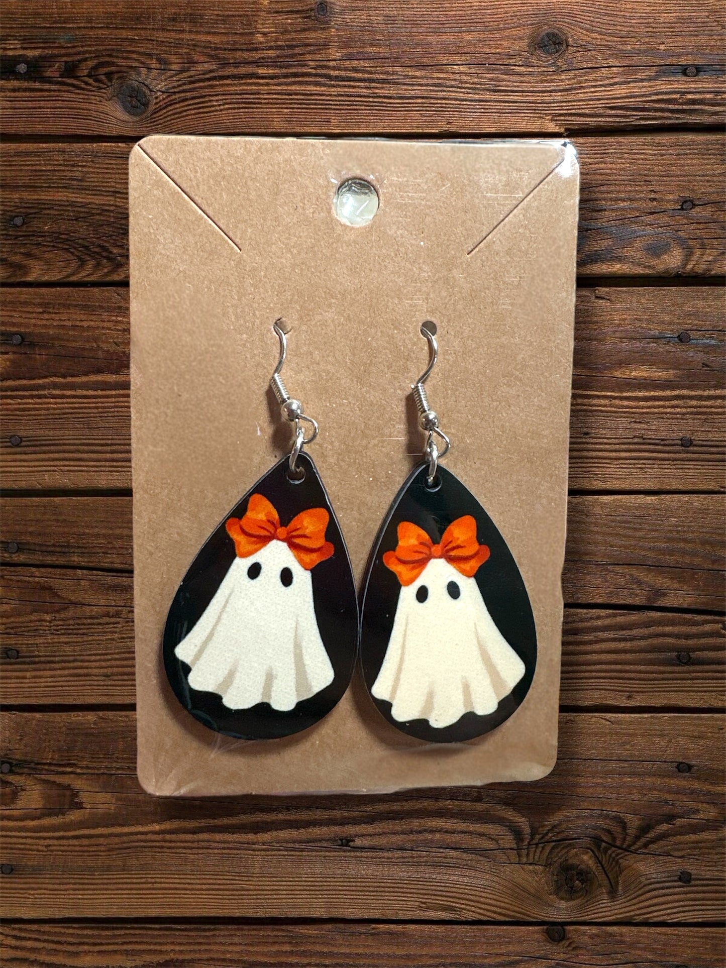 Handmade Sublimated MDF Teardrop Shaped Earrings –  Lightweight, Unique Jewelry
