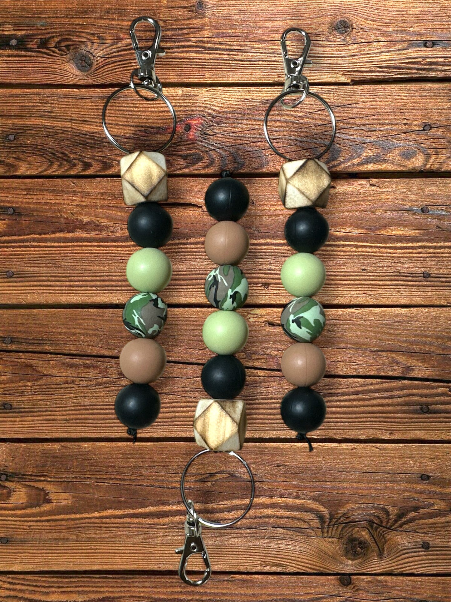 Silicone Beaded Standalone Keychain – Durable Bead Strand Keychain with Tassel & Clasp | Cute Everyday Keychains for Keys, Bags &Gifts | Multiple Designs Available