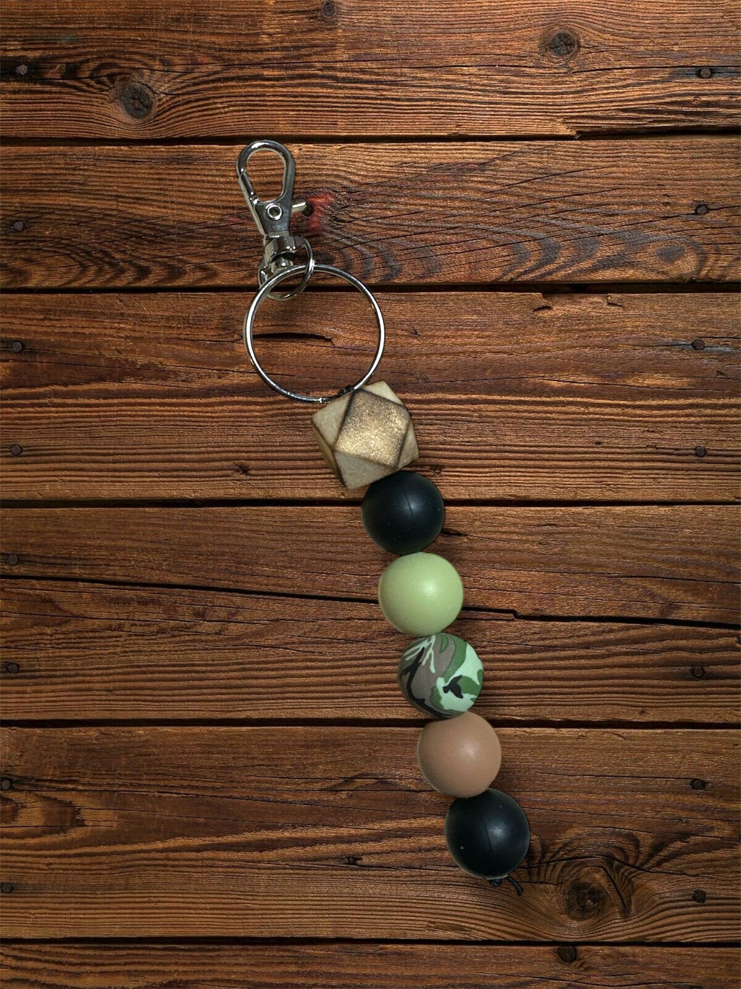 Silicone Beaded Standalone Keychain – Durable Bead Strand Keychain with Tassel & Clasp | Cute Everyday Keychains for Keys, Bags &Gifts | Multiple Designs Available