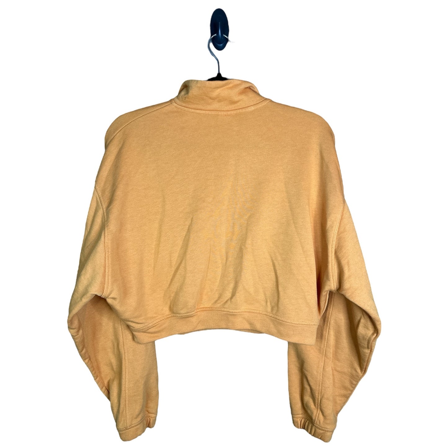 Women’s Reebok Orange Long Sleeve Quarter Zip Sweatshirt Pullover Size Medium