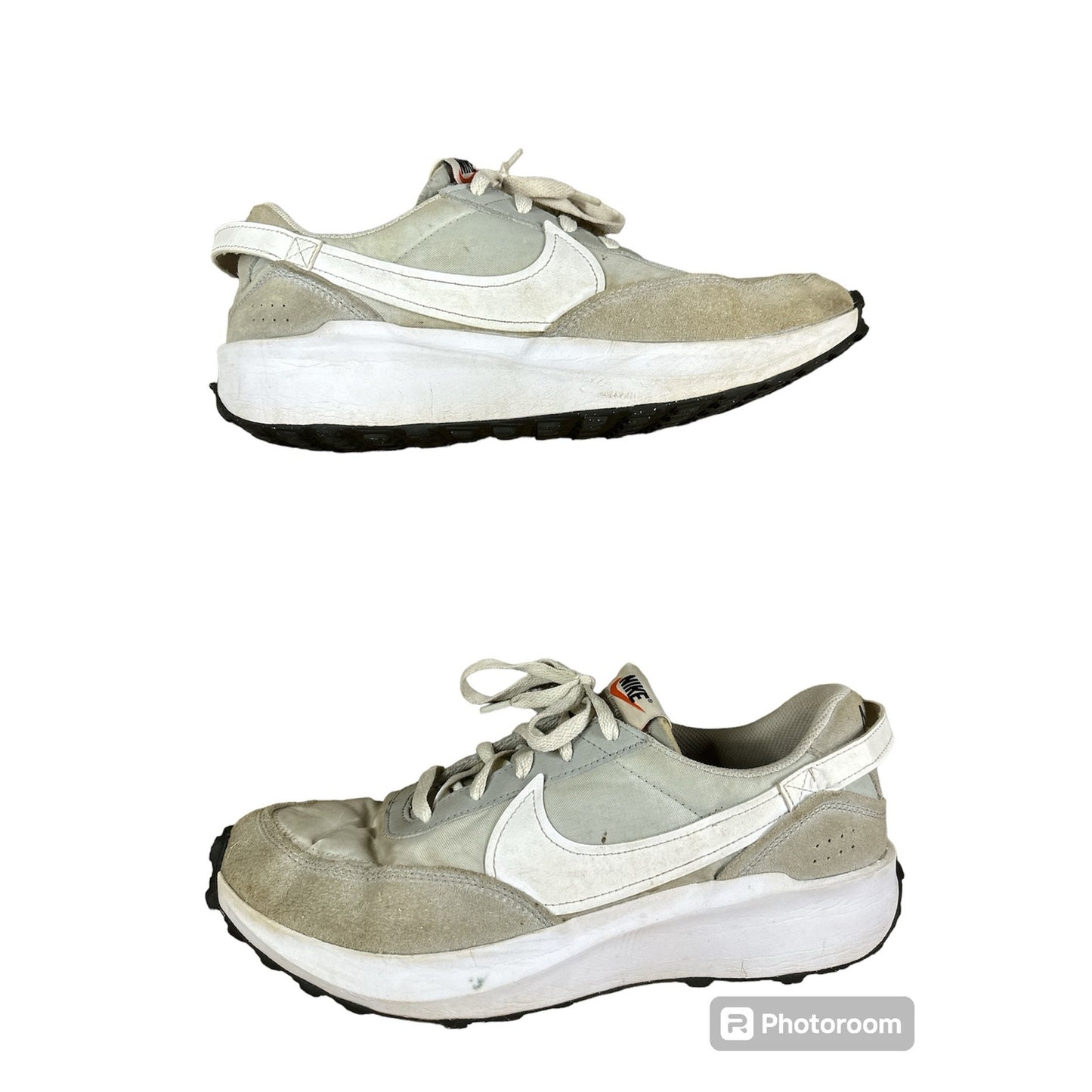 Men’s Nike Waffle Debut Grey White Suede Lace Up Athletic Running Shoe Size 11