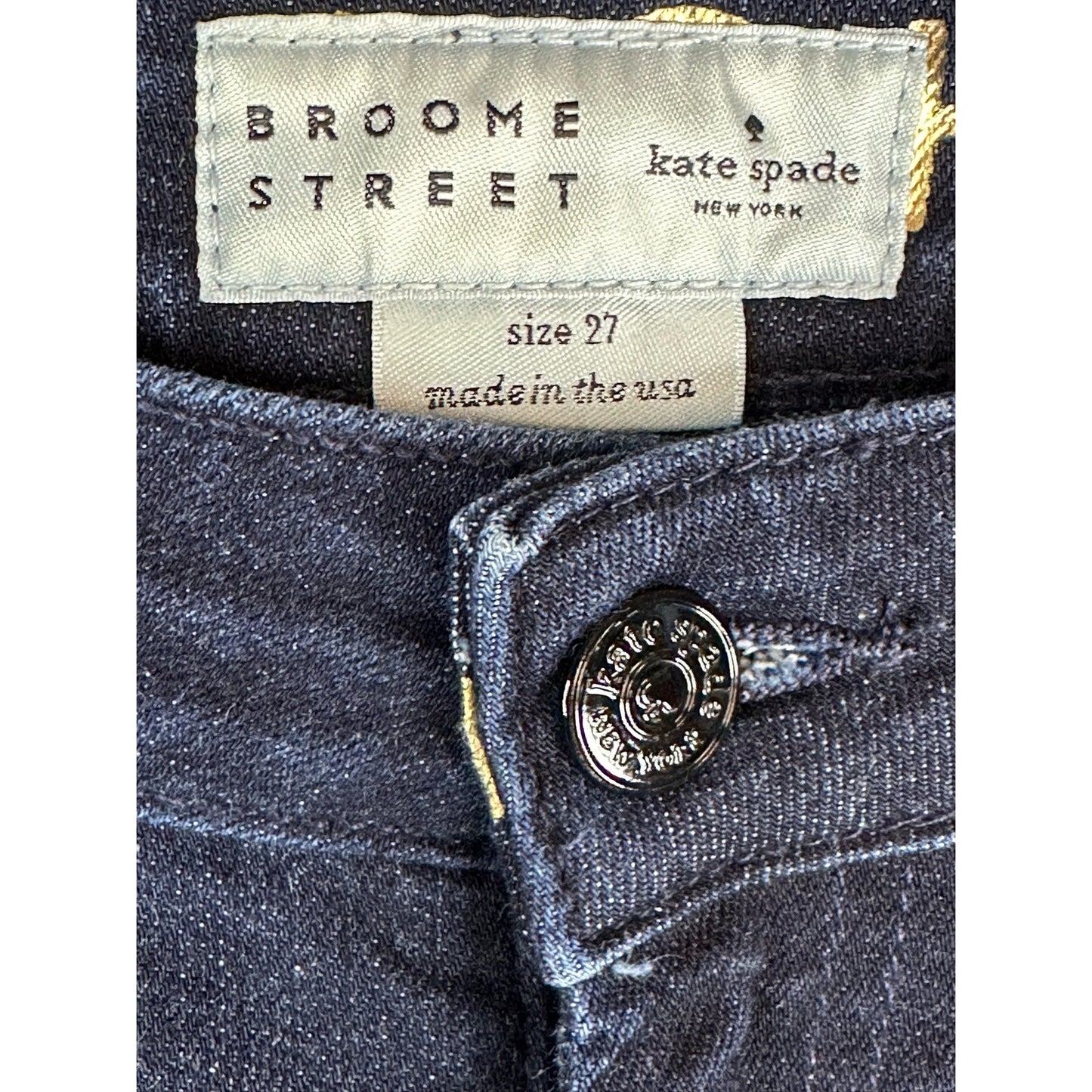 Kate Spade Broome Street Dark Wash Skinny Blue Jeans Size 27