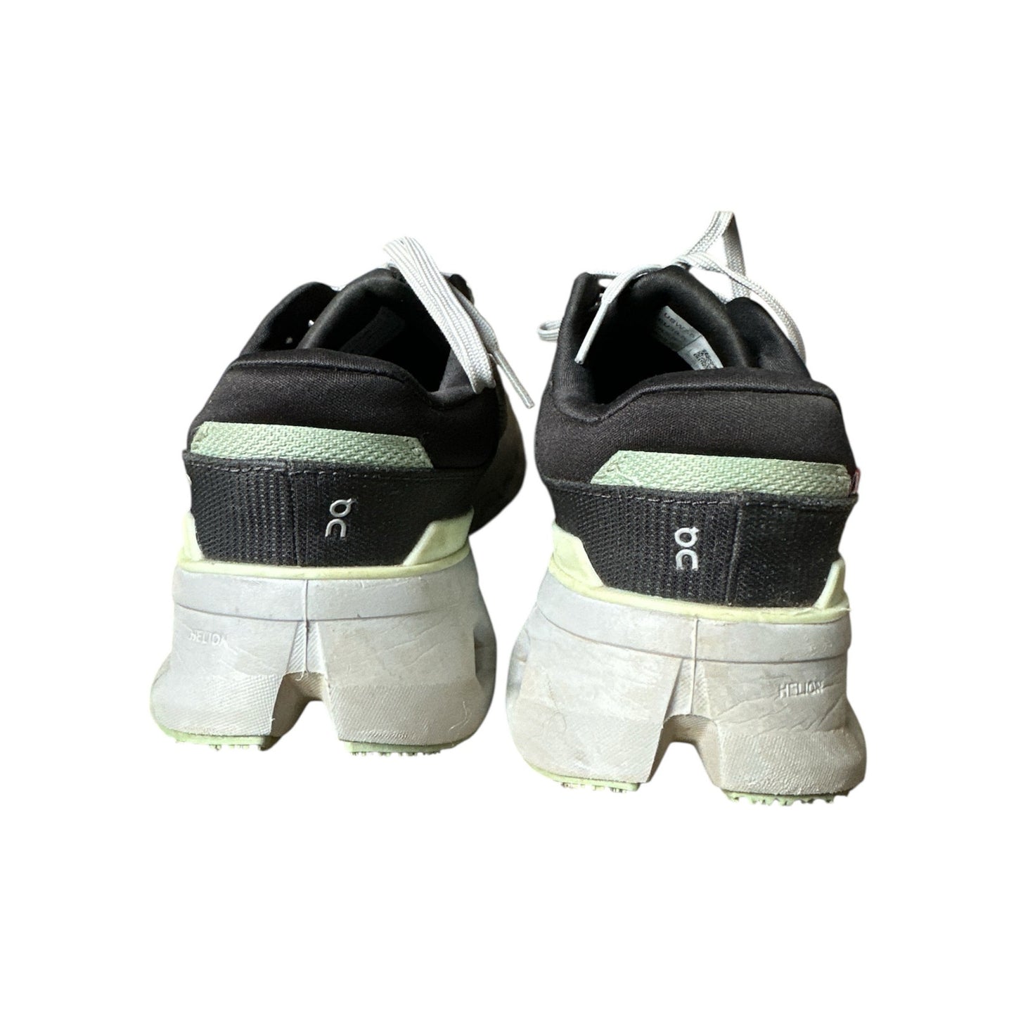 Women's OnCloud 2 Running Lace Up Sneakers Shadow/Lima Grey/Green Size 7.5