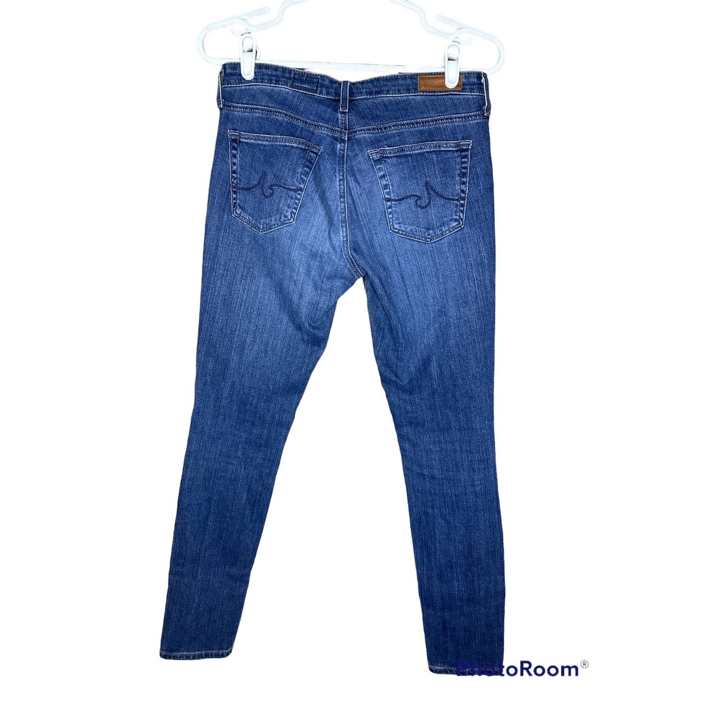 AG Adriano Goldschmied The Legging Ankle Super Skinny Blue Jeans Size 26R