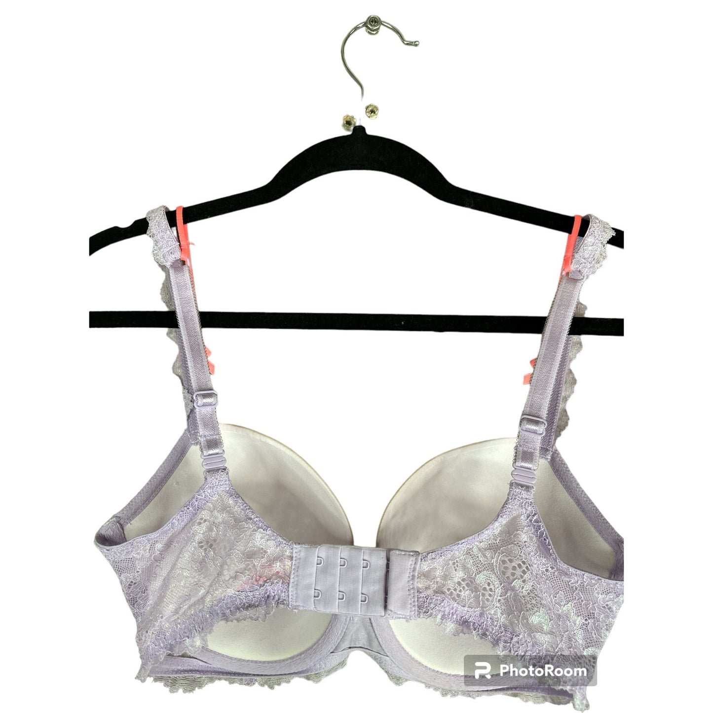 Victoria’s Secret Purple Pink Lace Dream Angels Lined Demi Bra Size 32DDD